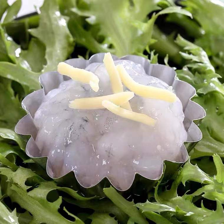 鲜美来芝士烤虾滑 120g*20枚芝芝虾滑虾丸冷冻豆捞涮火锅烧烤食材