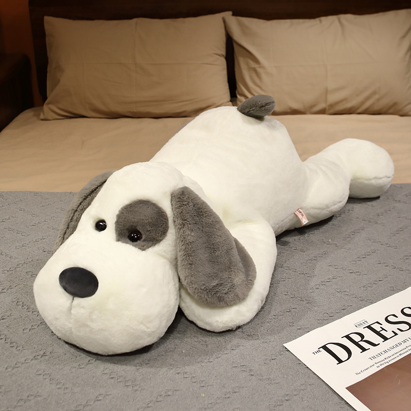 [One Piece Dropshipping] Gray Lying Puppy Dog Doll Children's Sleep Companion Pillow Puppy Dog Doll Ragdoll Gift