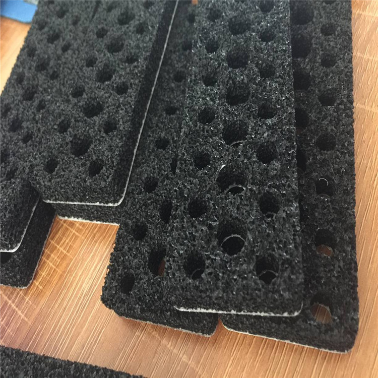黑色epdm发泡海绵三元乙丙海棉抗臭氧开孔epdm泡棉吸盘海绵密封垫