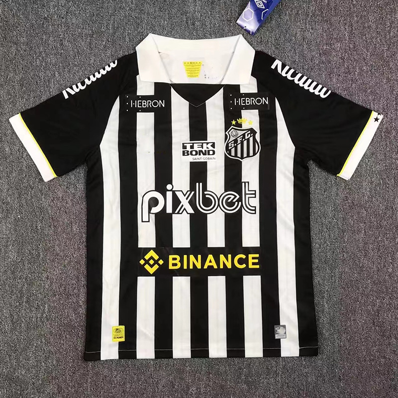 23-24赛季 巴甲冷门桑托斯主场球衣 球迷版 短袖足球服 santos fc