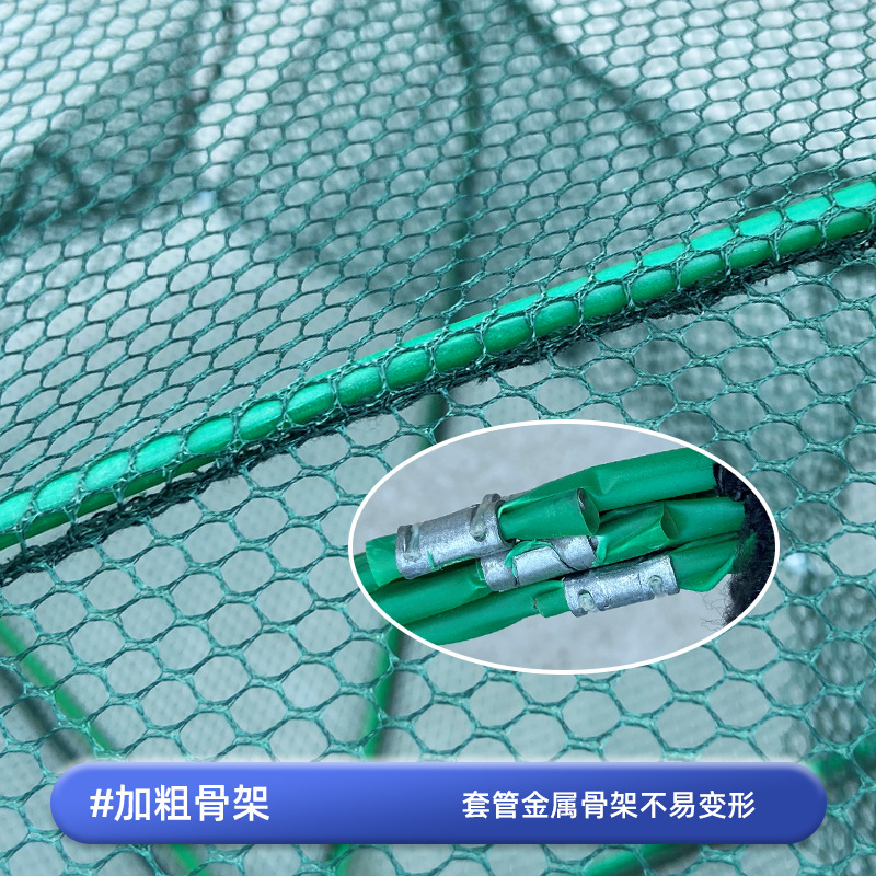 Square Fishnet Folding Lobster Basket Fish Cage Lobster Net Ricefield Eel Fishnet Cage Shrimp Net Fishnet Catch Crab Fishing Cage