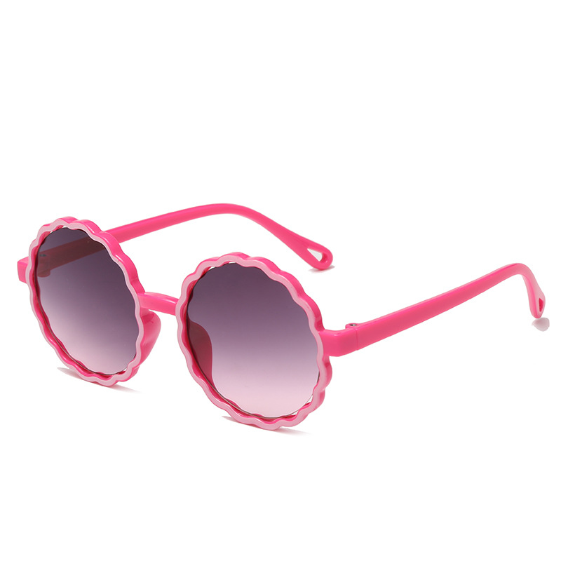New Kids Sunglasses Wave Ocean Lens Irregular Sunglasses Trendy UV Protection Baby Fashion Sunglasses