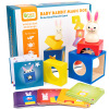 Bunny Magic Box Building blocks logic thinking train Toys wooden  Amazing Castle kitten records of adventure