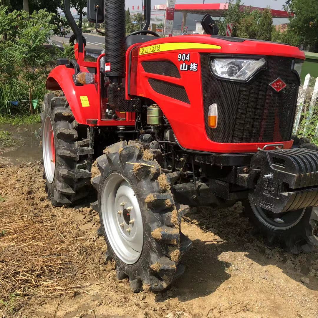 大马力耕田犁地904拖拉机山拖四驱犁地机东方红发动机全国联保