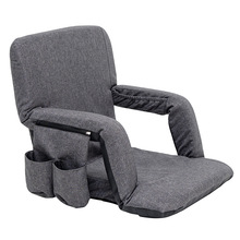 跨境亚马逊户外便携坐垫单人沙发日式座椅可折叠体育场休闲靠背椅