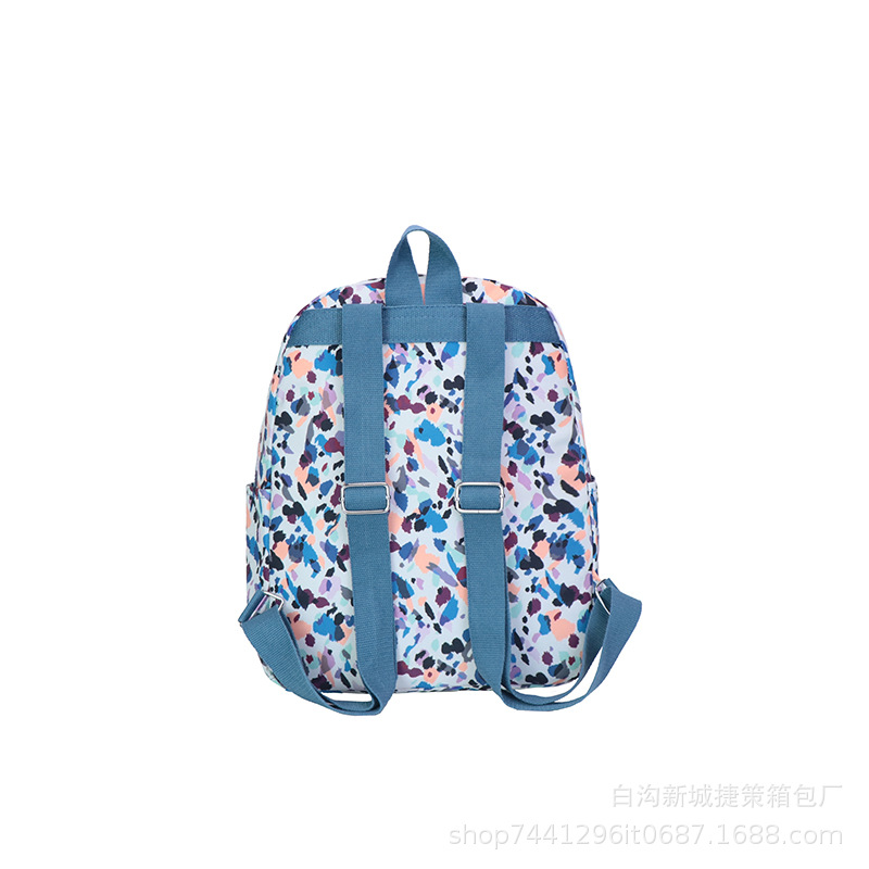 2024 New Backpack One Piece Dropshipping Pattern Cloth Three-Piece Schoolbag Travel Versatile Backpack Cross-Border Trendy Bag