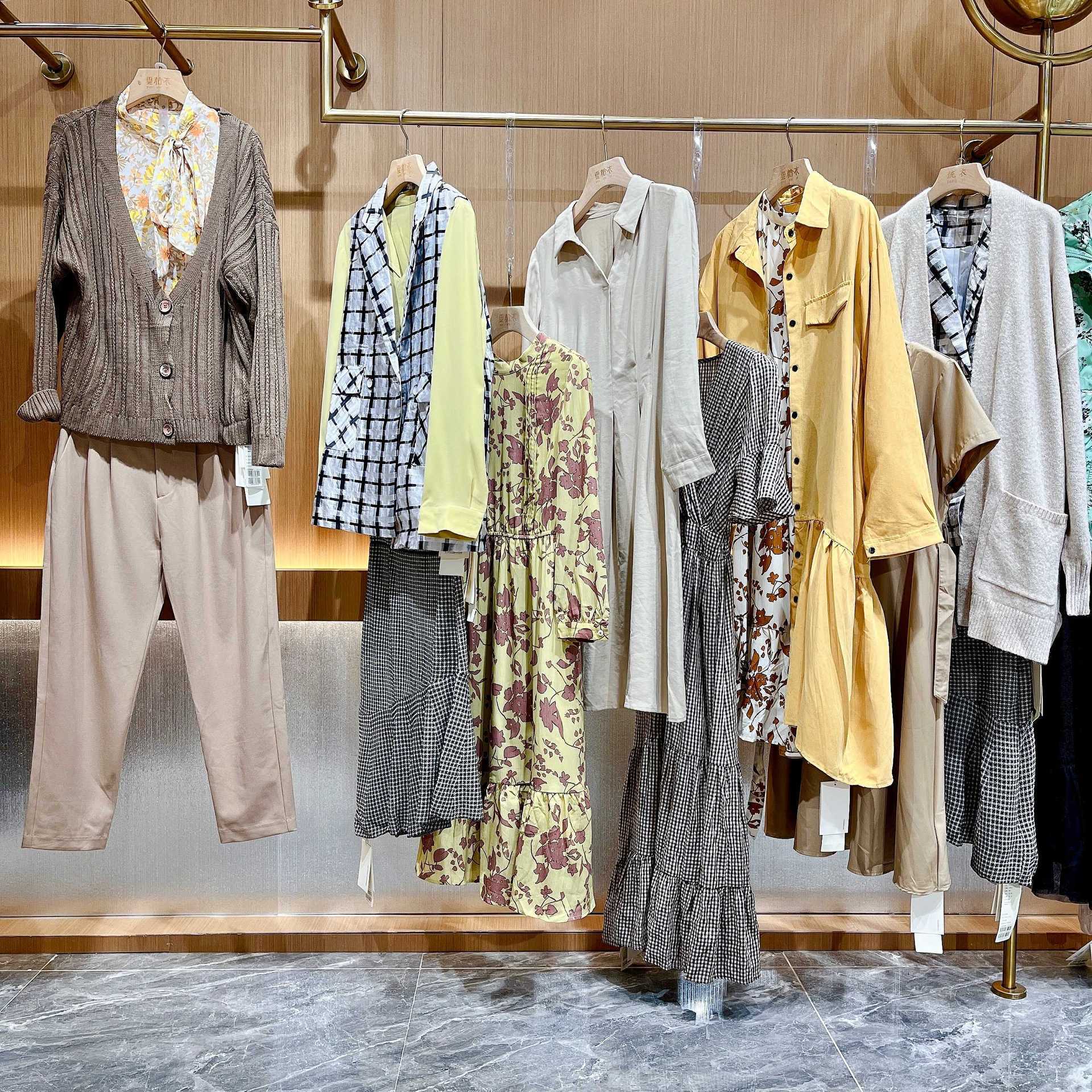 杭州品牌夏柏22春装欧韩中国风品牌女装尾货撤柜正品库存打包尾货