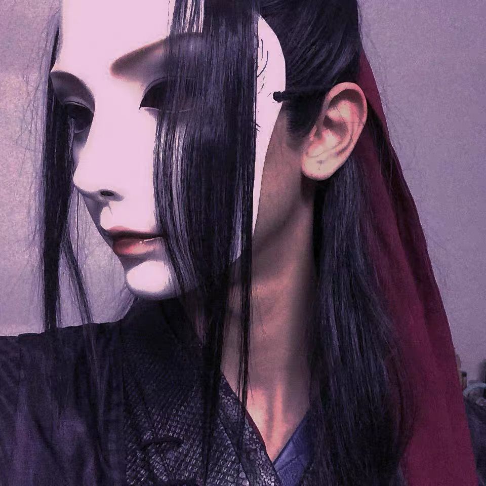 万物有灵魂作物古风全脸手绘面具中国风派对舞会装扮面罩汉服配饰