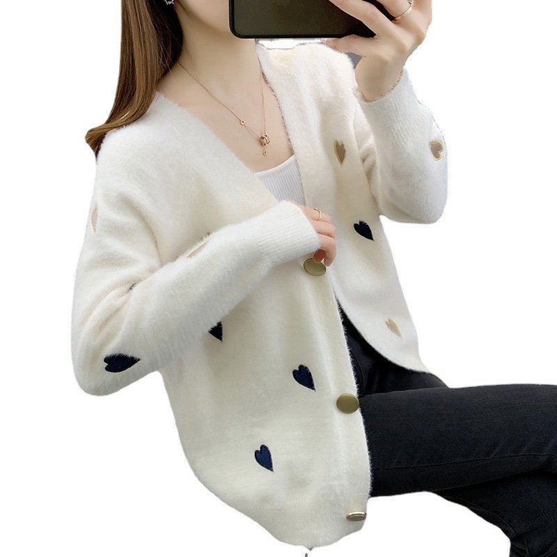 Stock Autumn and Winter New Women's Cardigan Sweater Factory Miscellaneous Tail Cashmere Women's Sweater Stall Supply Wholesale