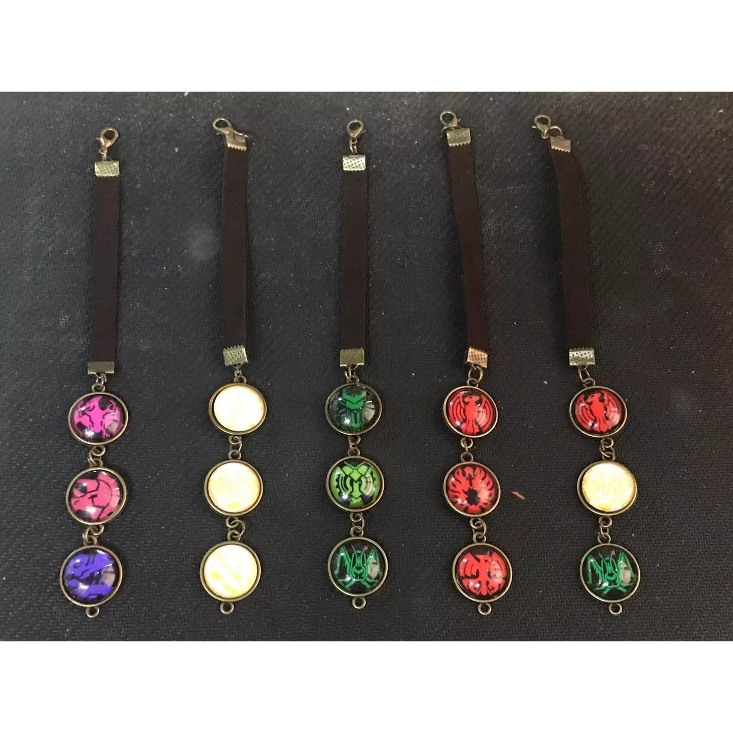 假面骑士ooo鸟系 虫系 猫科 恐龙 硬币联组宝石手链/挂饰 shf sic