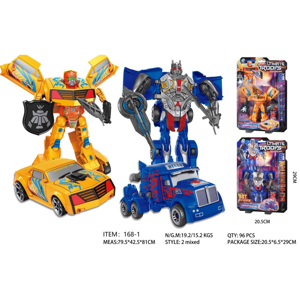 transforming toys 百变金刚侠 汽车变形机器人塑胶男孩玩具模型