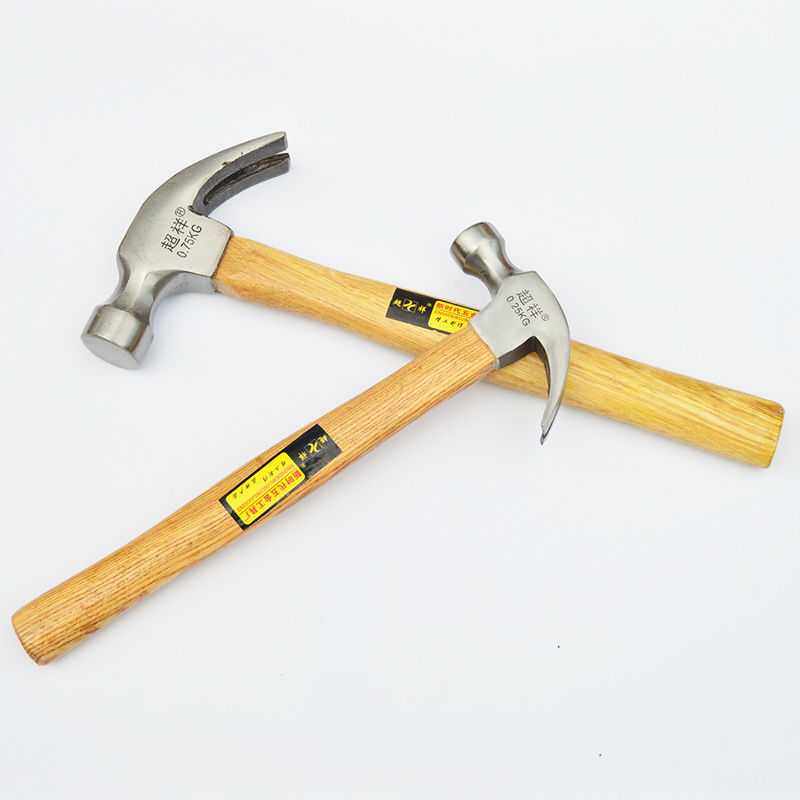 五金工具锤木柄包塑柄羊角锤 木工羊角钉锤 起钉羊角锤铁榔头批发