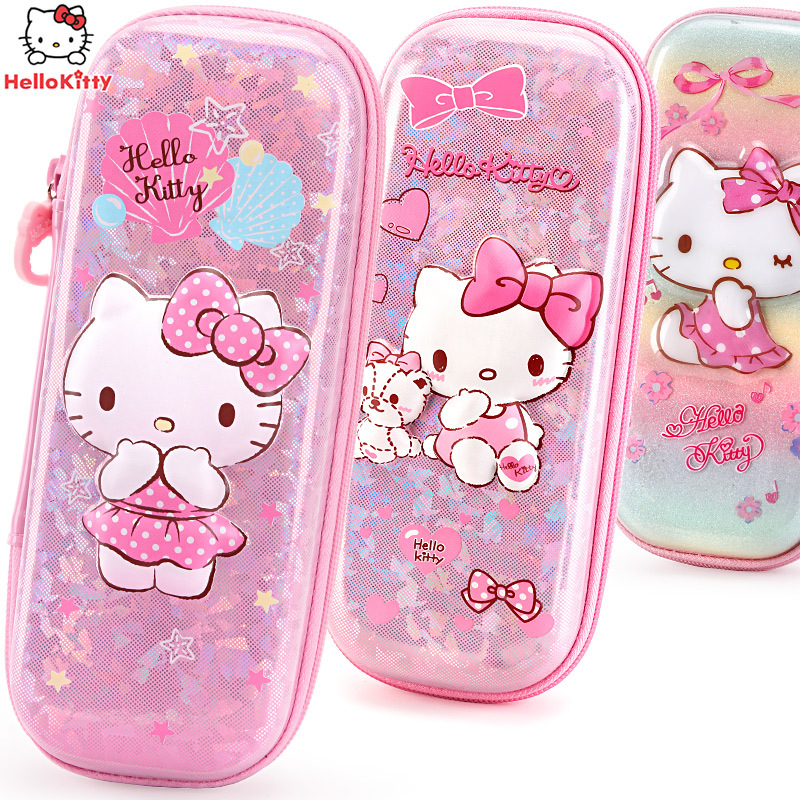 凯蒂猫hellokitty双层大容量笔袋eva立体压模防污学生文具盒-阿里巴巴