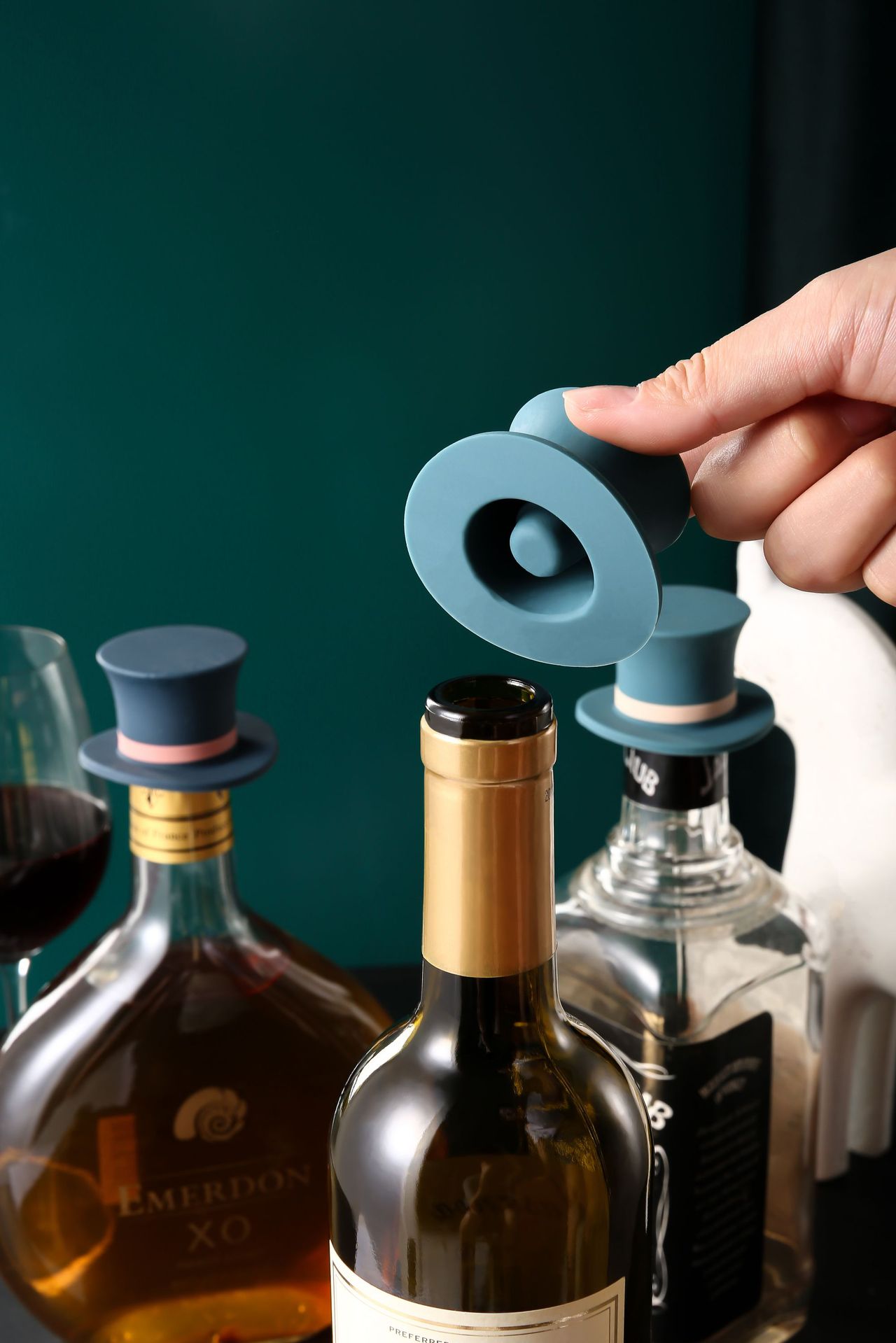 家用葡萄酒瓶塞硅胶红酒酒瓶塞啤酒酱油调味瓶塞保鲜瓶盖通用密封