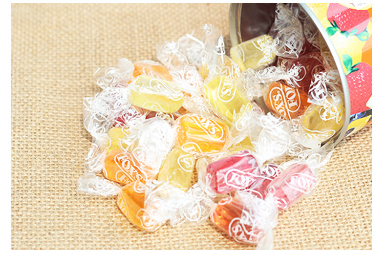 印尼进口foxs霍士水晶糖透明糖混合水果味硬糖儿童糖果零食