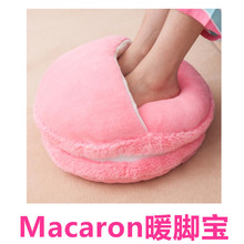 厂家供应USB发热鞋暖脚宝充棉发热鞋USB電気足温器USB拖鞋Macaron