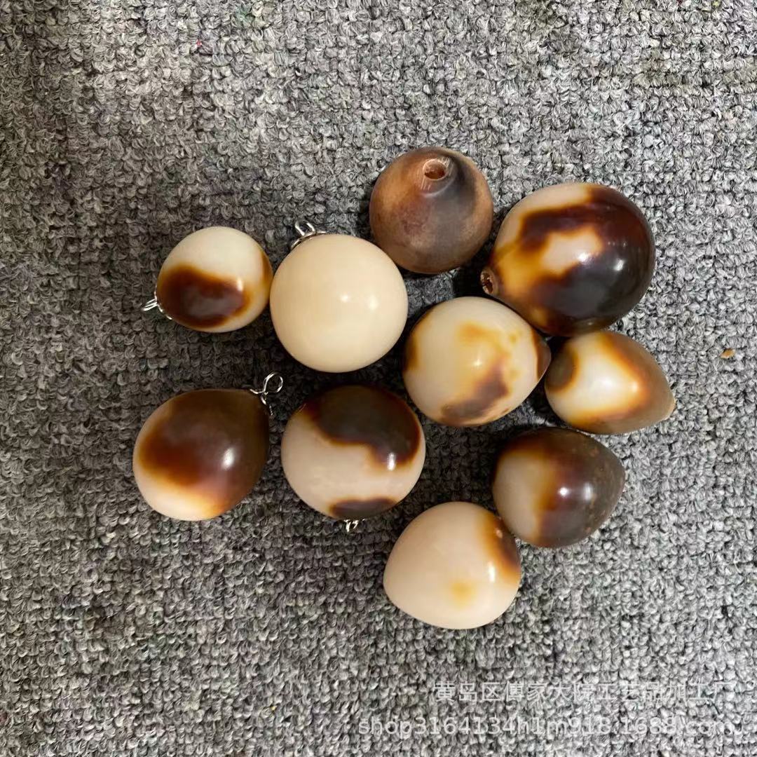 释迦菩提原籽空心菩提佛心果金包玉老果吊坠手串手串菩提微瑕疵