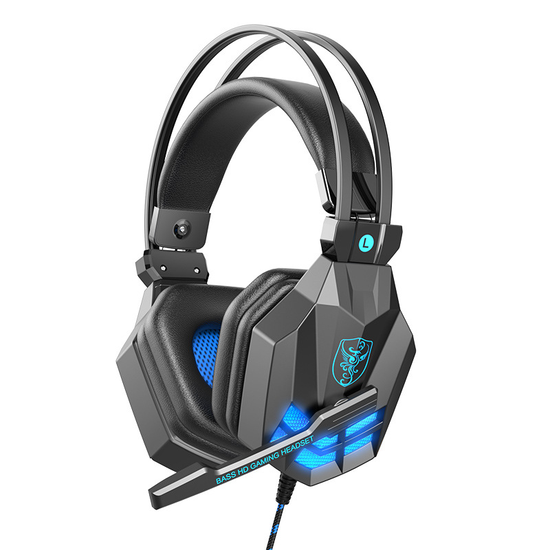 Soyto Exclusive for Cross-Border Computer Headset Wired Huaqiang North Gaming Headset for E-Sports Head-Mounted Headset Generation Wholesale