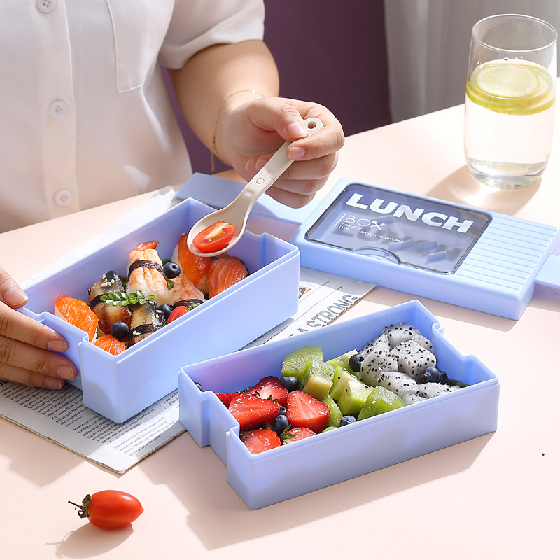 Internet Celebrity Same Lunch Box Microwave Oven Heating Insulated Lunch Box for Working Girls Good-looking Japanese Lunch Box Crisper