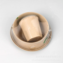 稻壳可降解一次性餐具碗筷套装四件套三件套酒席商用高档环保加厚