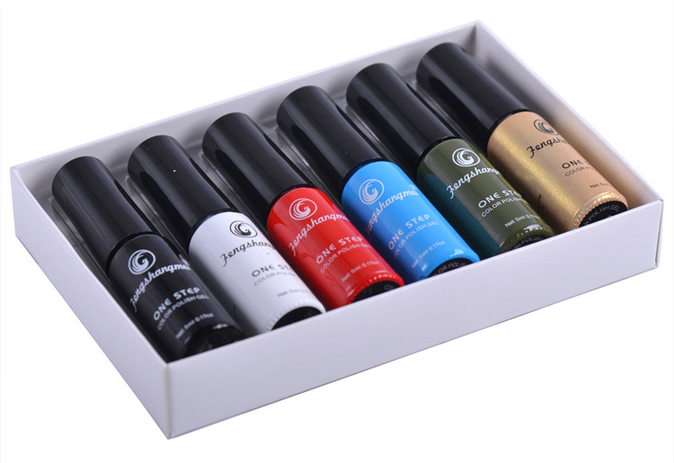 One-Step Glue Sealing-Free Layer Base Gel Rapid Forming Uv Polish Japanese Style Small Set Internet Celebrity Popular Color Suit
