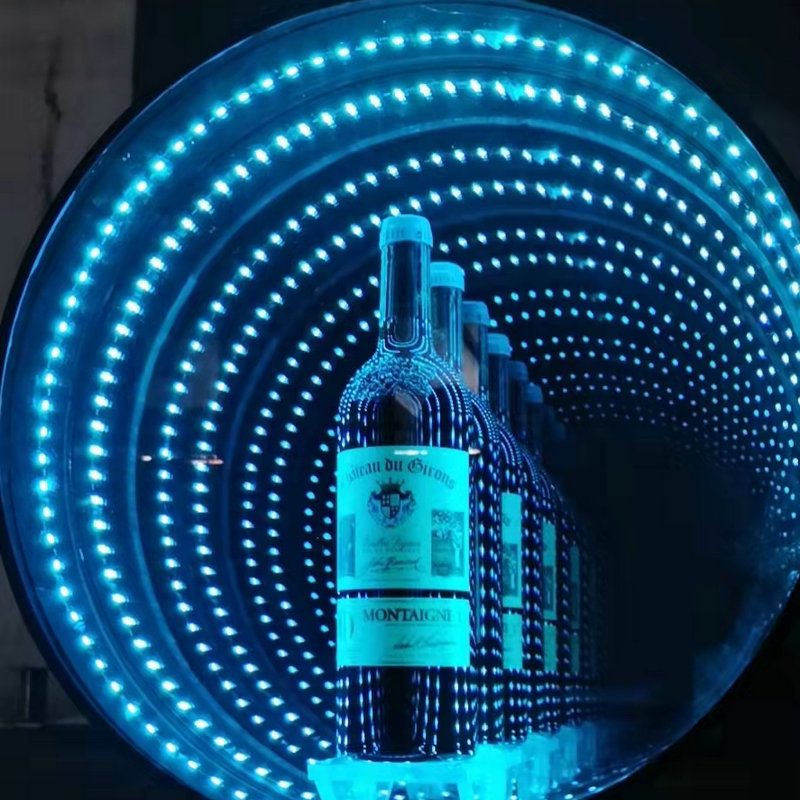 琪艺led深渊镜亚克力霓虹灯半透隧道镜半反深渊胶片千层镜