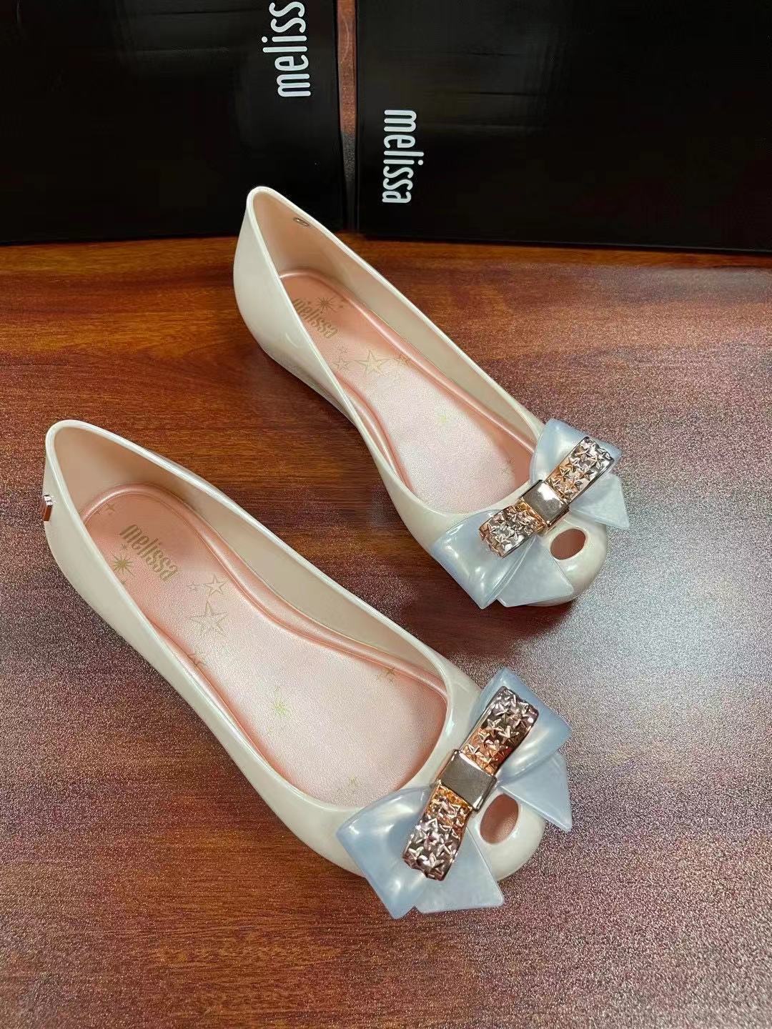 2021新款梅丽莎果冻鞋星星蝴蝶结女鞋内增高melissa亲子单鞋