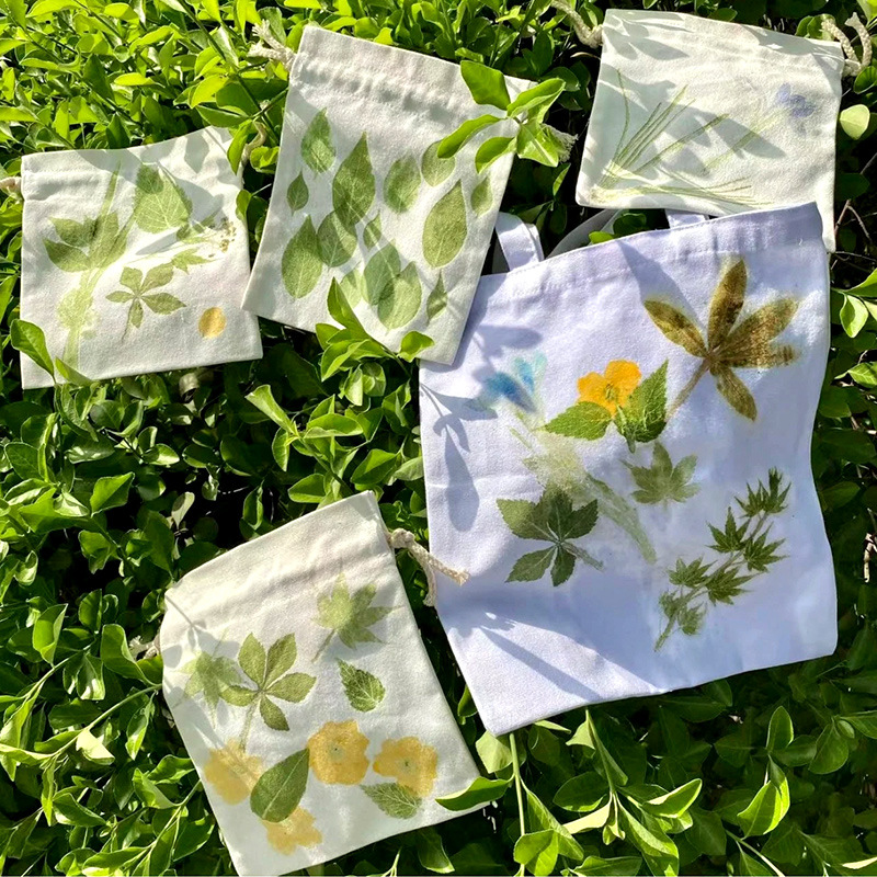 植物敲拓染材料包树叶干花拓染锤印染扎染方巾幼儿园儿童拓印工具