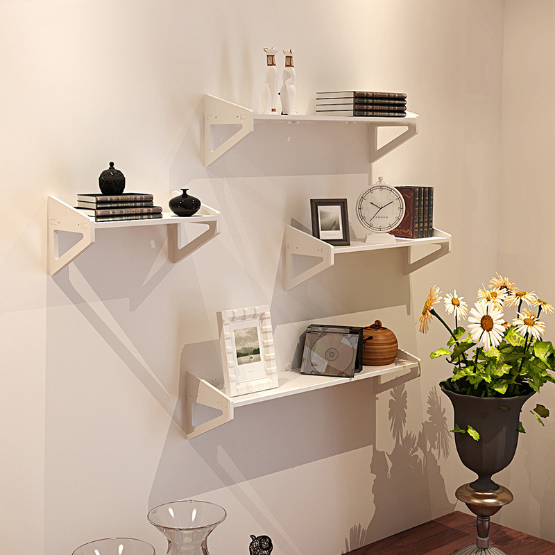 美甲多功能家居免打孔搁架墙面置物架安装展示简易摆件墙上挂壁式