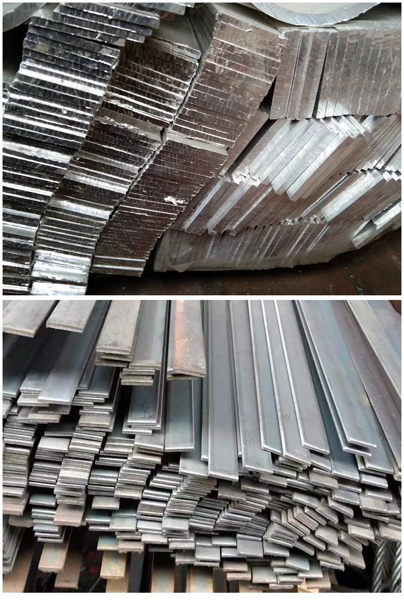 热镀锌扁铁连接拉冷扁钢铁条型材热轧条材冷拔扁铁接地极镀锌扁铁