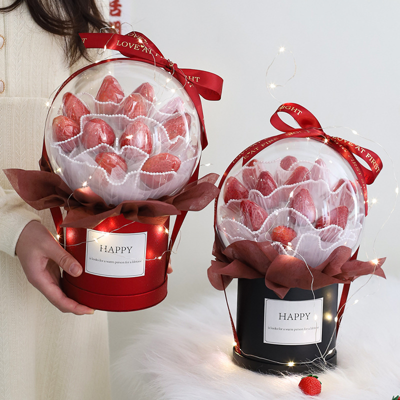 diy跨年礼物水果草莓抱抱桶花束包装纸材料手工礼品送闺蜜女友