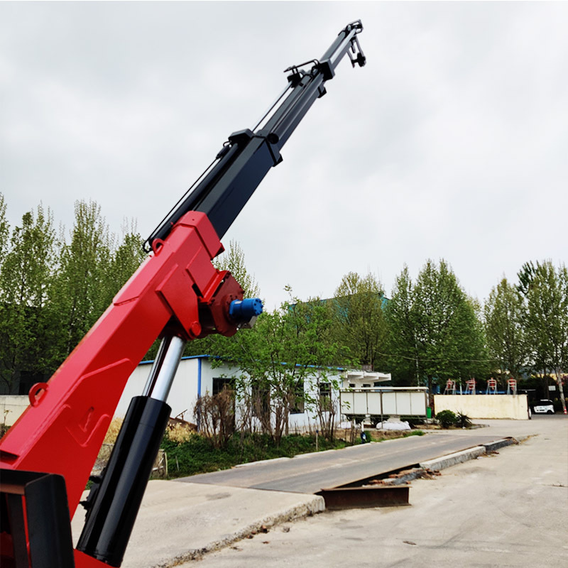 厂家新款叉车前置伸缩吊 高空作业5.4-10米飞臂叉车吊