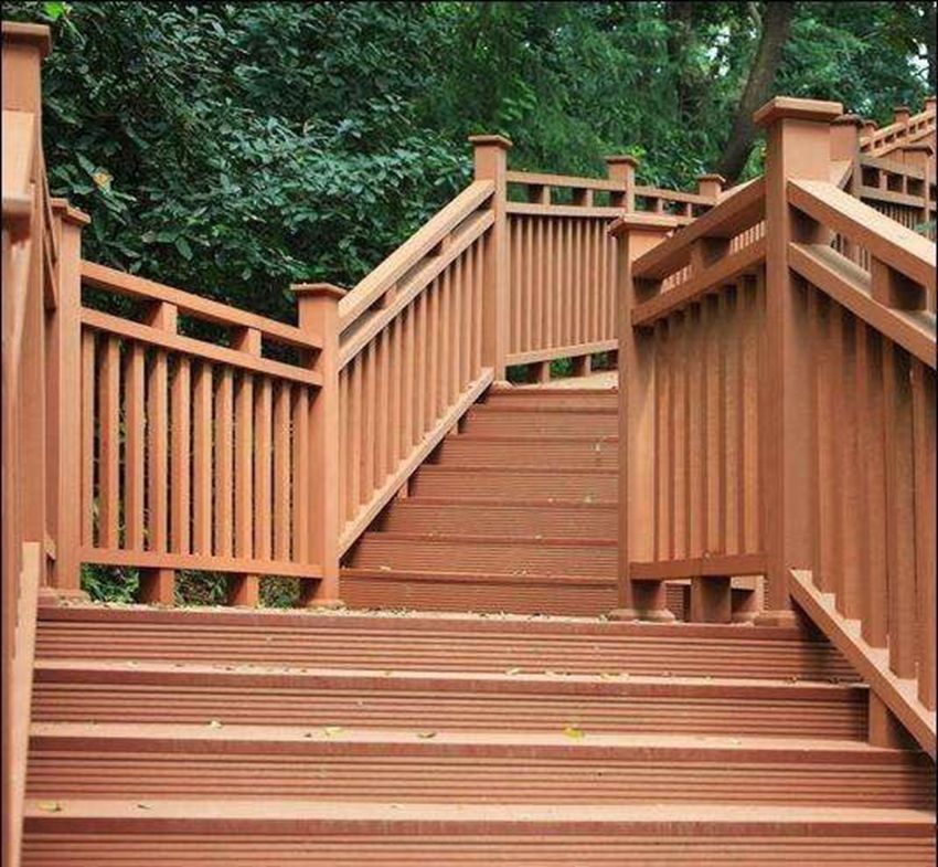 塑木厂家批发木塑护栏防水防腐户外楼梯扶手塑木材料共挤