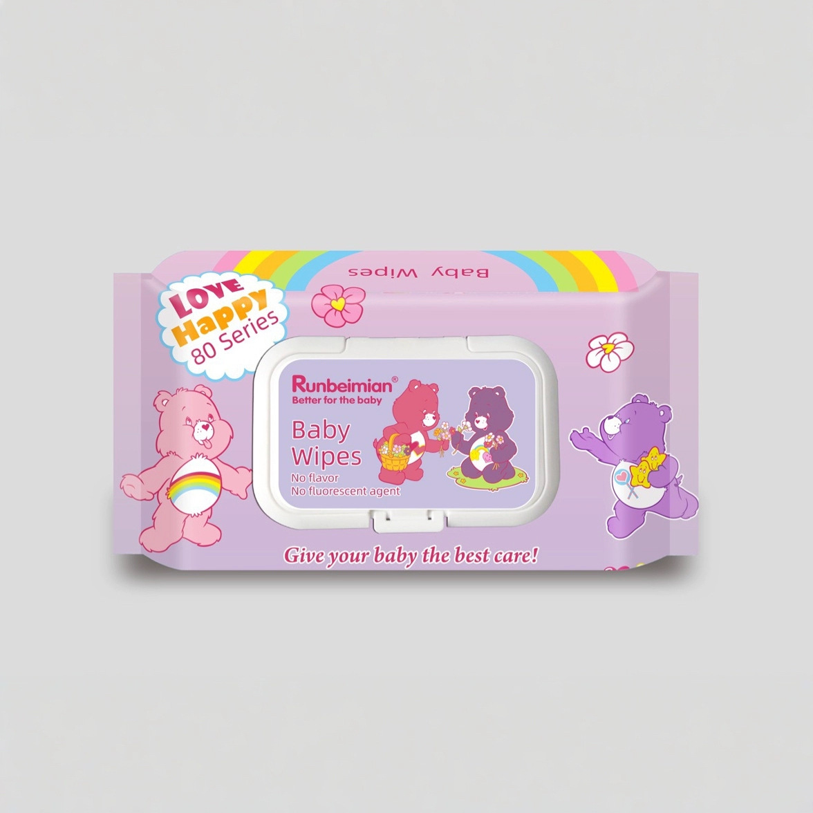 runbeimian湿巾出口 外贸暴款 源头工厂婴儿手口湿巾亲肤柔和