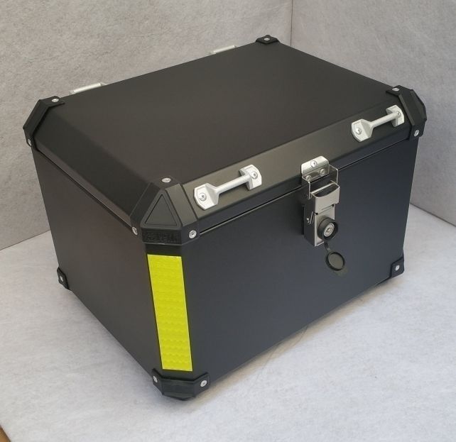 不锈钢摩托车电瓶车电动车黑色三箱边侧箱快拆支架尾箱后备工具箱