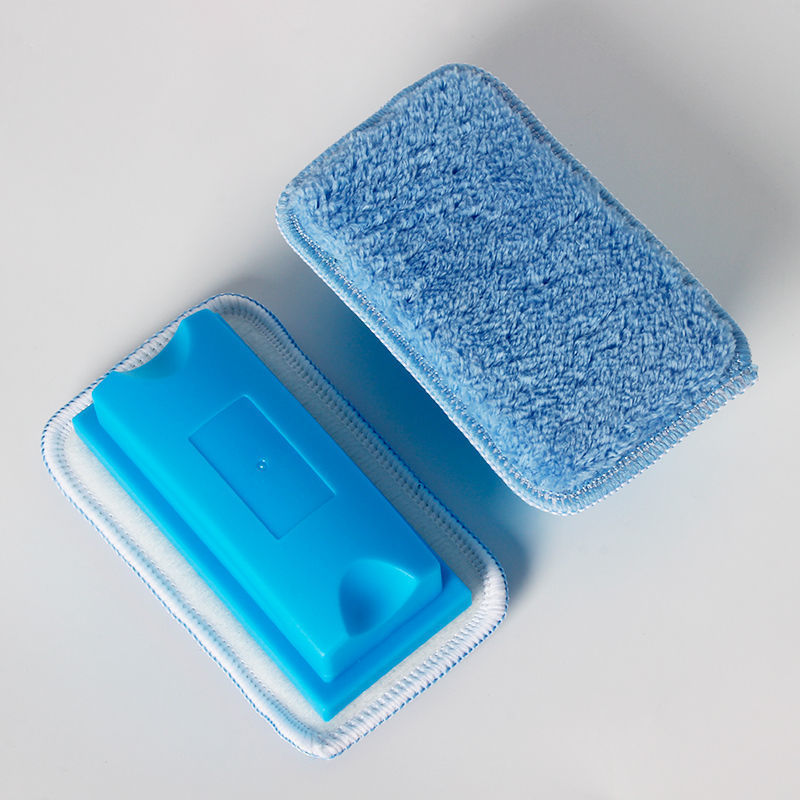 黑板擦无尘粉笔教室专用白绿板擦水溶性粉笔擦黑板专用毛巾布批发