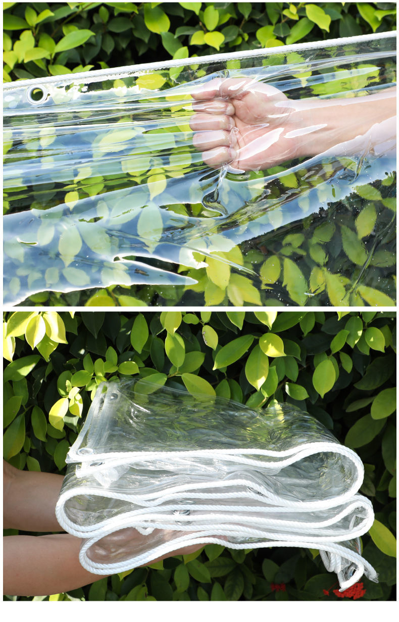 防雨布透明加厚篷布家用户外阳台遮雨防晒防水布油布帆布pvc棚布