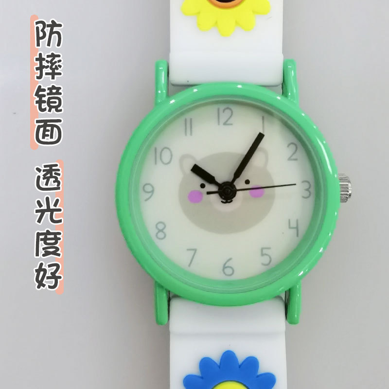 2024 New Primary School Student Watch Children's Quartz Watch Cartoon Pattern 3d Silicone Gift Watch Birthday Gift Watch