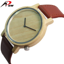 工厂直发工艺品跨境木质手表中性新品木表  网织尼龙带木手表定制
