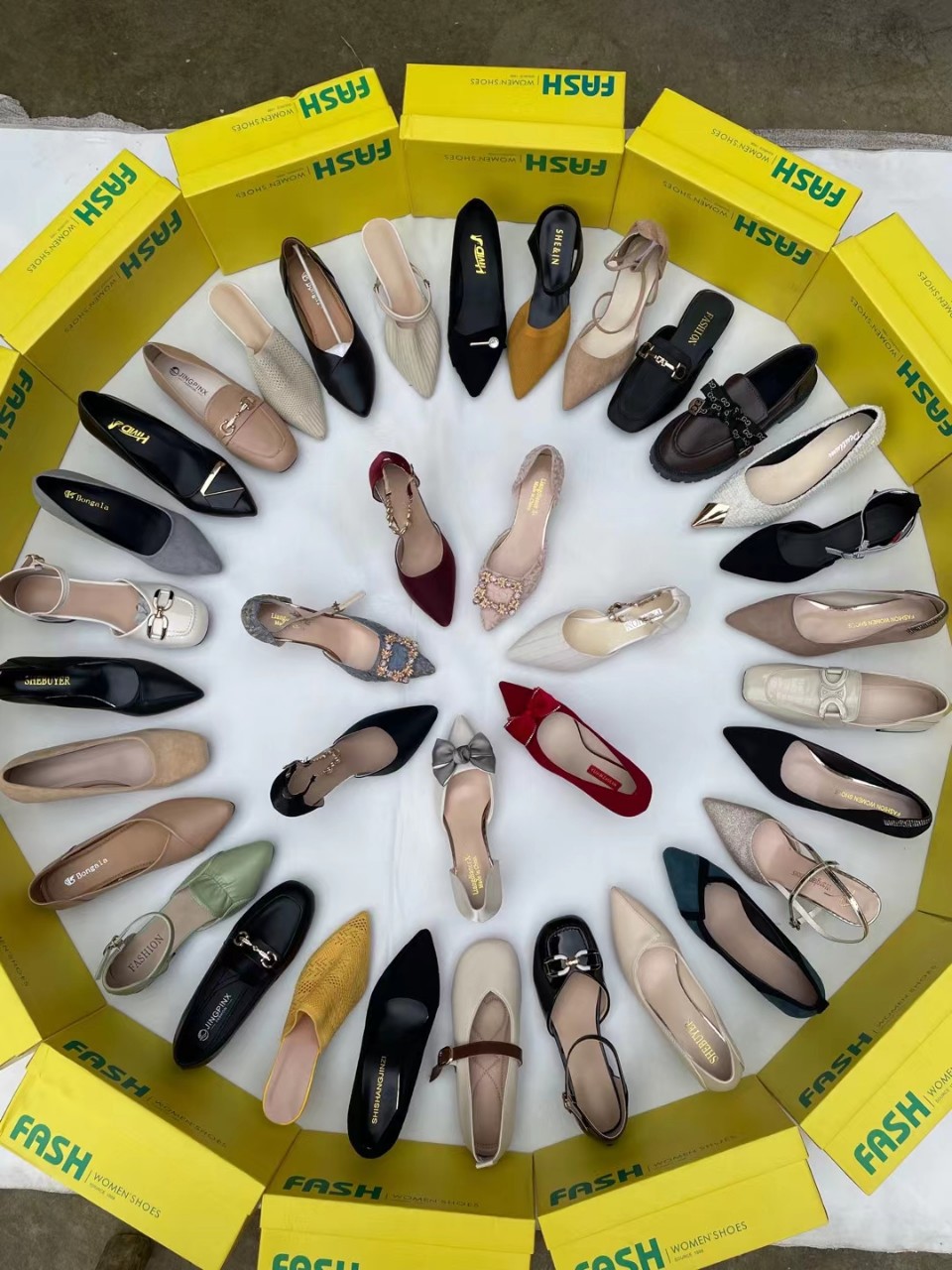 温州工厂尾货清仓低价便宜时装高跟女鞋直播带货夜市赶集地摊批发