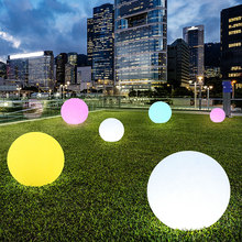 创意LED发光圆形球灯 户外防水景观落地灯别墅花园草坪球形装饰灯