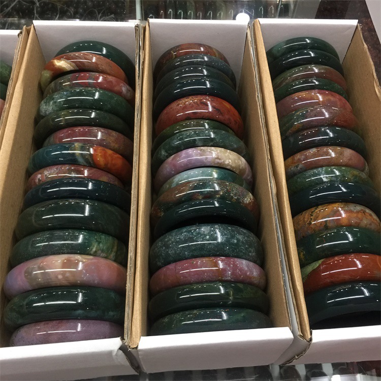 海洋碧玉手镯海洋碧玉手镯玛瑙纹路清晰批发