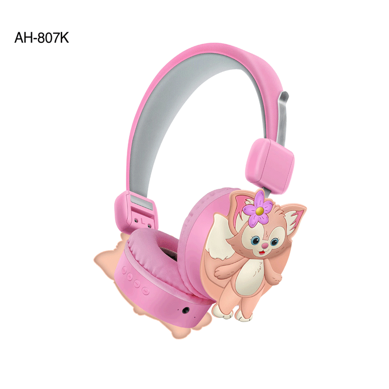 Creative New AH-807K Cartoon Lingna Beier Silicone Children's Headset Bluetooth Headset Wireless Stereo