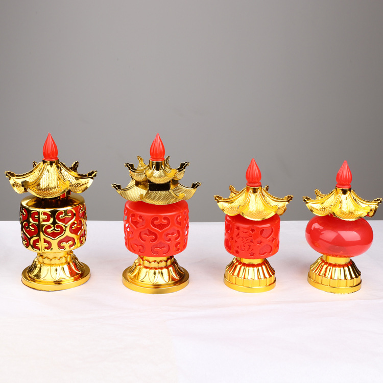 正月十五上坟灯电子灯金中马灯祭祖祈福灯厂家批发直销