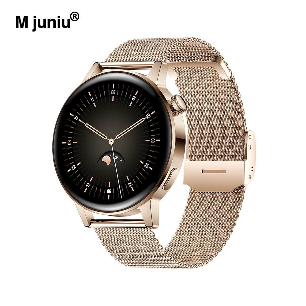 m juniu跨境ak03智能手表血压音乐播放器远程拍照天气预报健康