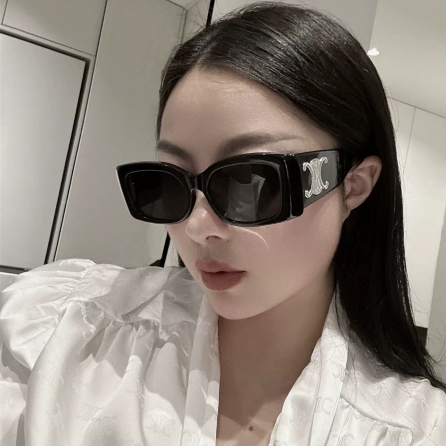 塞林专柜品质凯旋门板材墨镜女大标宽腿gm太阳镜防晒眼镜高级感