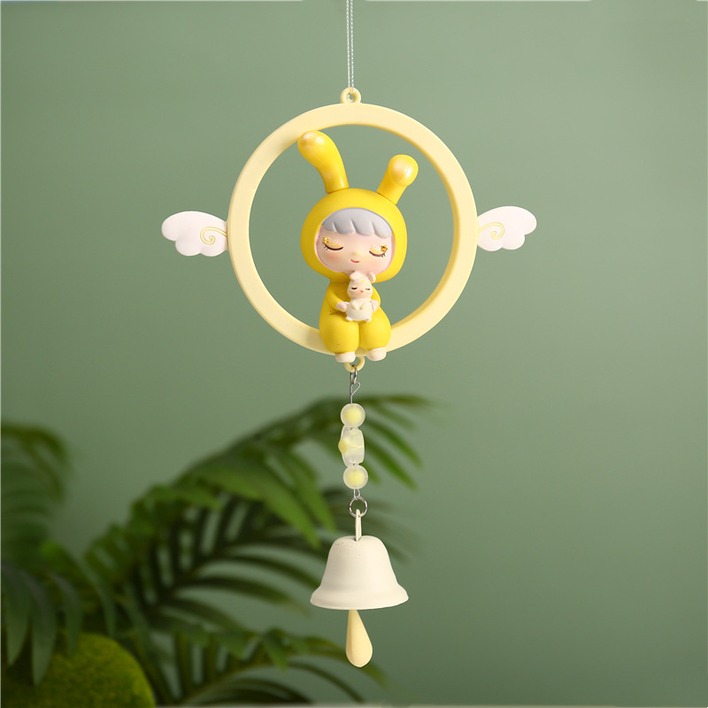 可可兔风铃门窗挂饰车内饰品创意礼品家居装饰学生卧室窗帘装饰品