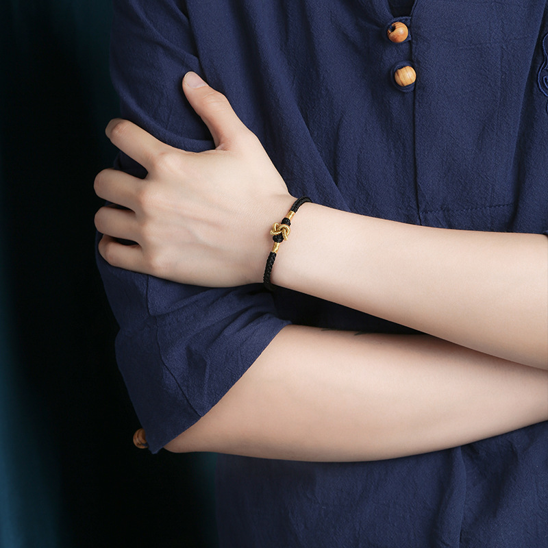 龙结新品同心结情人结金线编织手绳手工制作情侣款永结同心手链