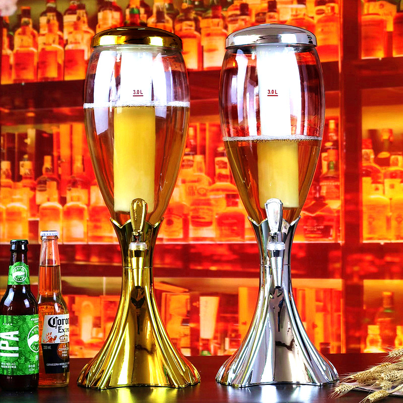 制冷果汁鼎精酿啤酒炮种花用啤酒桶清酒青岛led单头扎啤机冰酒店5