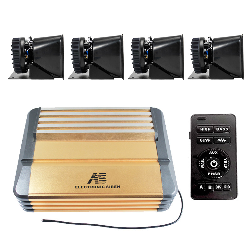 源头工厂:开道车载警笛警报器高清喊话器800w警号喇叭s8a-2-mp3